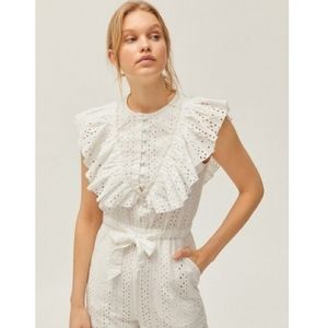 White Waffle Jumpsuit